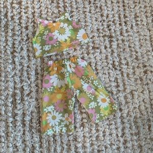 18-24 month floral toddler set